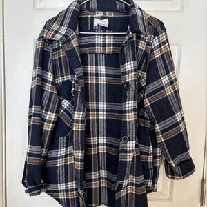 Rue21 flannel navy/orange large